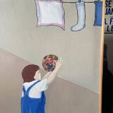 L'enfant au ballon - art figuratif contemporain