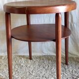 Table d'appoint style Art-Déco en bois massif - années 30/40
