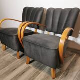 Armchairs by Jindřich Halabala, 1950s, Set of 2