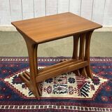 Set of 3 teak nesting tables from the 70s