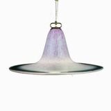 Mid-century pink Murano glass pendant by Veluce, Italy, 1970s