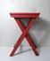 ancienne table d'appoint pliante en bois