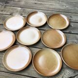9 Brenne Stoneware Dinner Plates