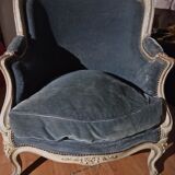 Armchairs bergère cabriolet style louis xv