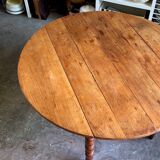 Dining table with 2 leaves in wood ⌀ 120 cm