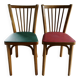 Pair of Baumann bistro chairs, No 12, 1960s