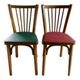 Pair of Baumann bistro chairs, No 12, 1960s