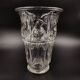 French Art Deco glass vase with cockatoo motif by Verlux