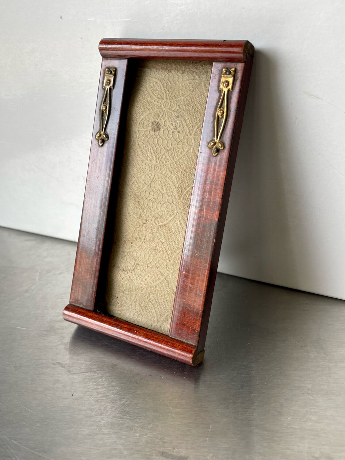 Antique art nouveau mahogany  frame