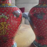 Pair of large Chinese vases in imperial style