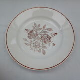 Assorted 8 brown/green plates