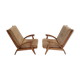 Pair of FS 134 Recliner chairs by Guy Besnard for Free Span, 1954