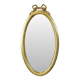 Classic Oval Gold Mirror Ribbon Decoration France 58cm