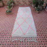 Moroccan Beni Ouarain hallway carpet berber 283 x 100