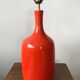 Lampe en céramique orange