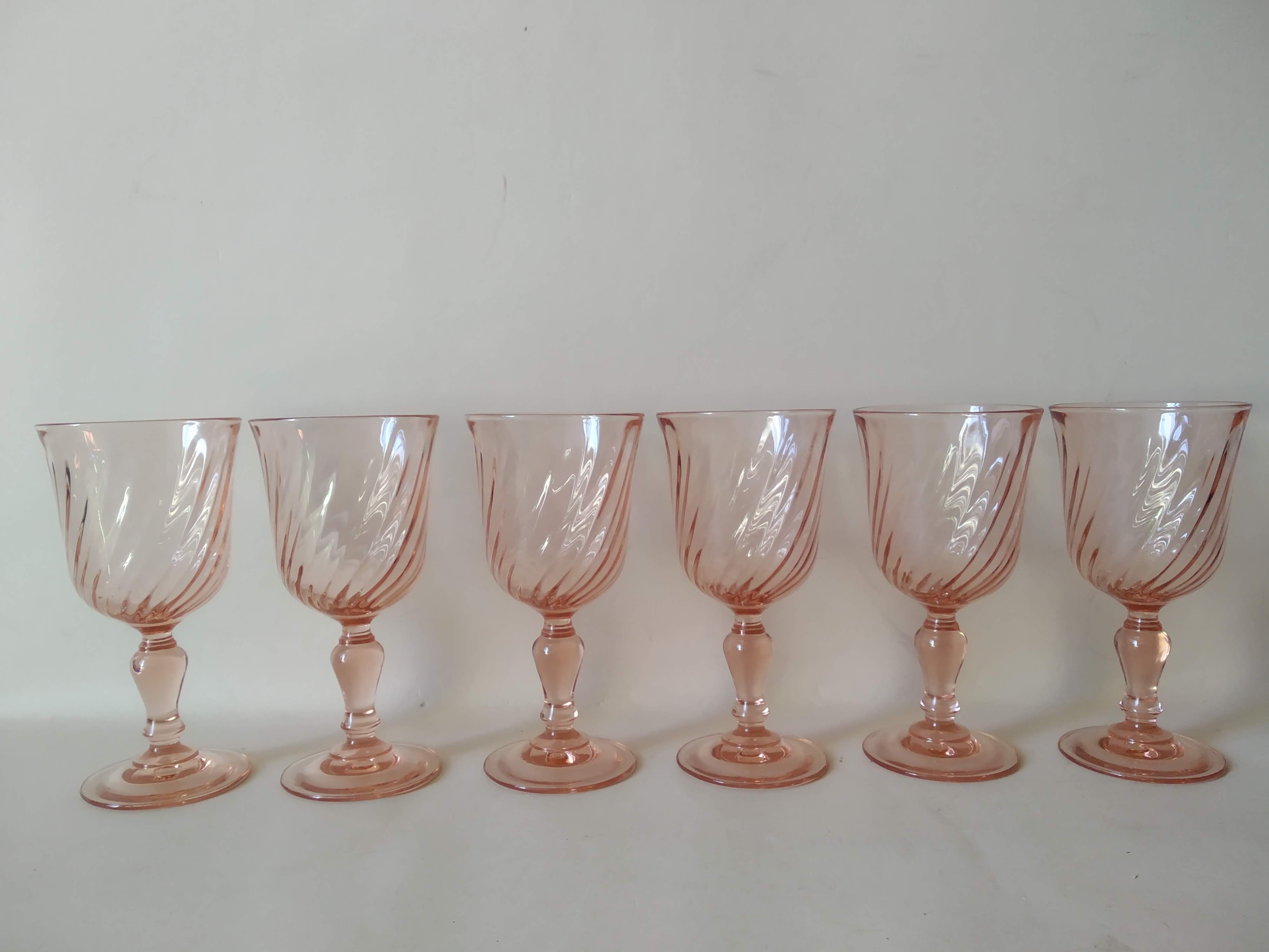Set 6 stemmed glasses Rosaline Luminarc