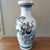 Vintage ceramic vase Asian decor