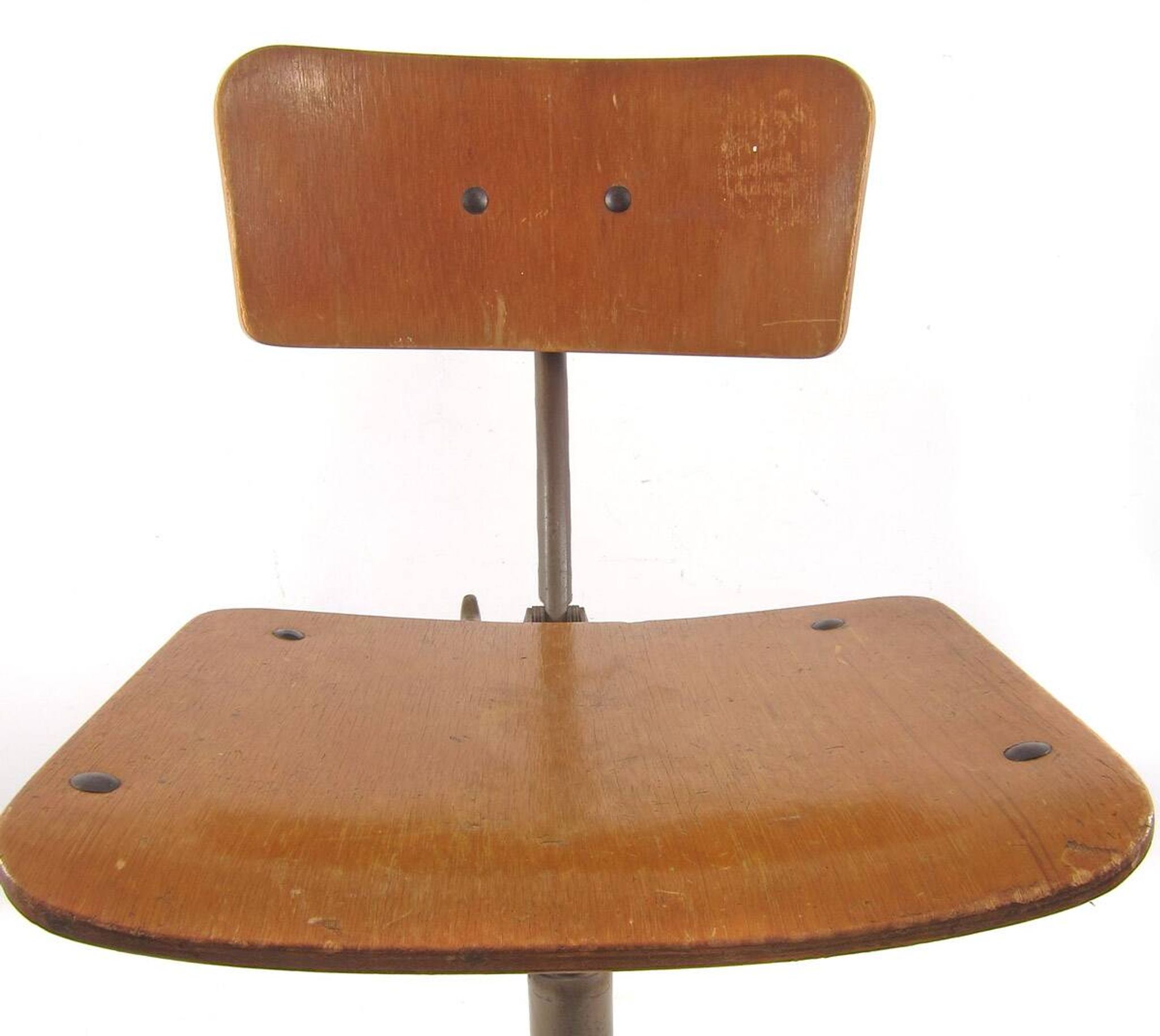 Friso Kramer style plywood atelier drawing table chair
