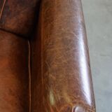 armchair made of sheep leather with a wonderful patina and good seating comfort
