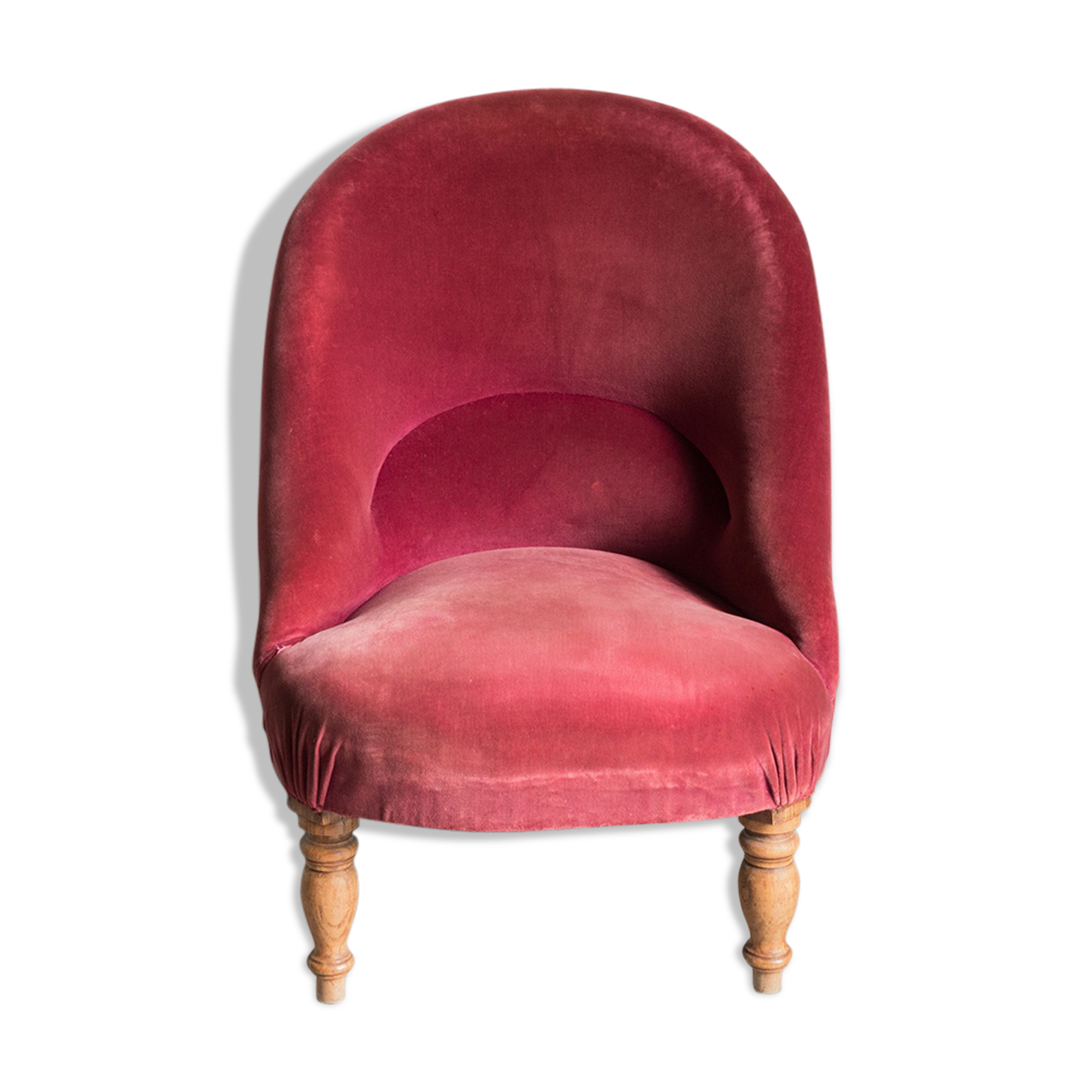 Toad silk velvet armchair