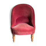 Toad silk velvet armchair