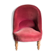 Fauteuil crapaud velours de soie