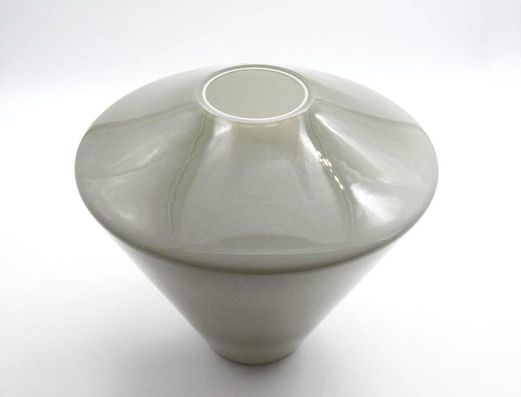 Fontana Arte vase in incamiciato blown glass 1970s