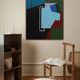 Abstrait sur toile géométrique "perspective" par Bodasca