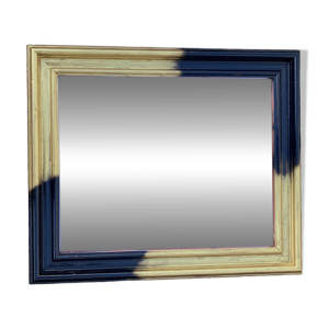 Miroir noir et doré