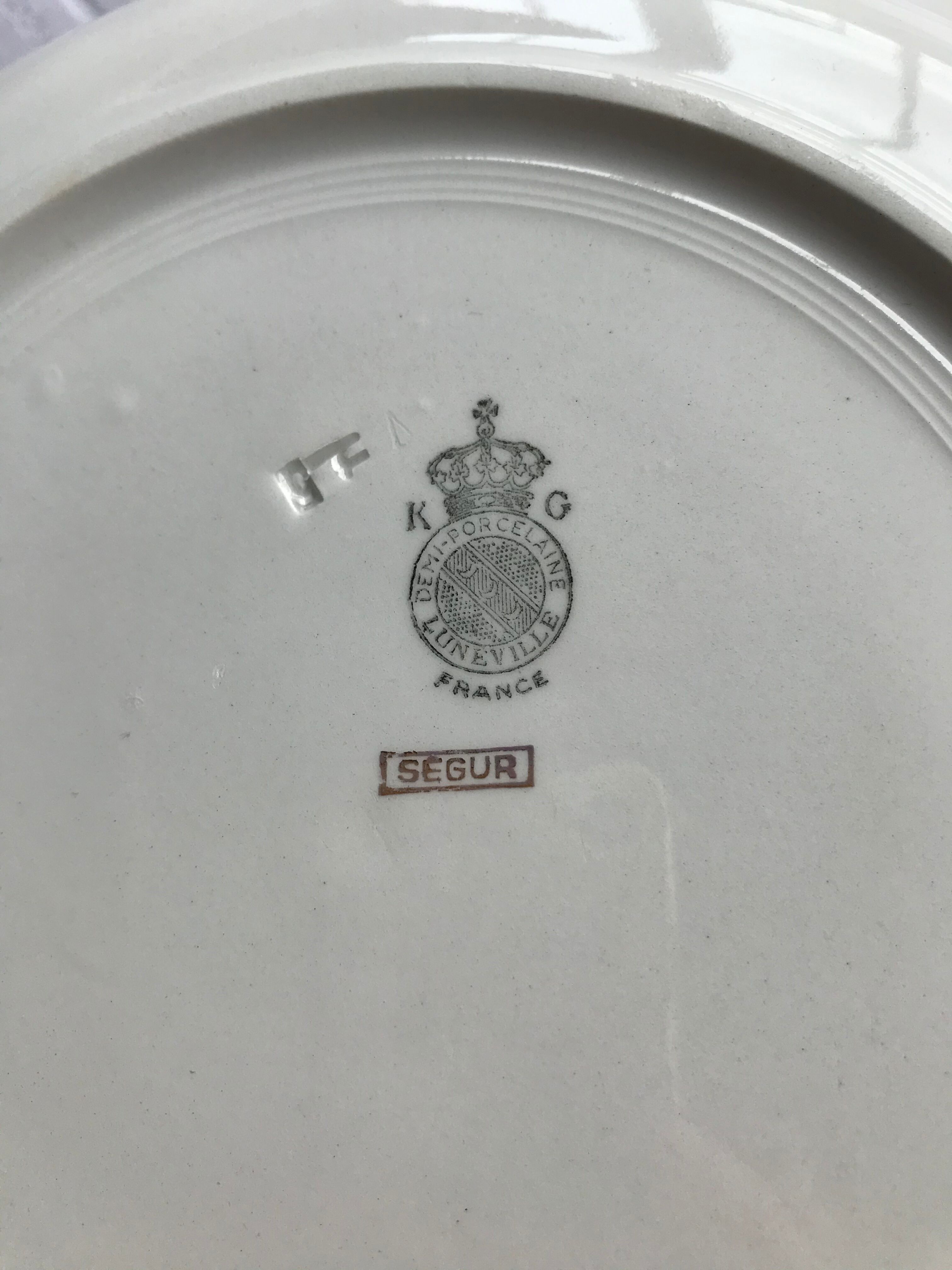Segur luneville service dish