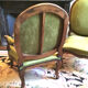 Pair of wide Louis XV armchairs reupholstered to new.