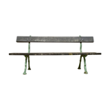 Former early 20th cast iron garden bench