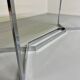 Vintage chrome and smoked glass table, 70s design, Paul Legeard DOM