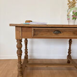 Renovated oak desk table