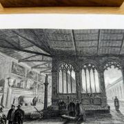 Camposanto, Pise, gravure ancienne, imprimée en 1841.