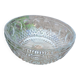 Saladier vintage en verre taillé 