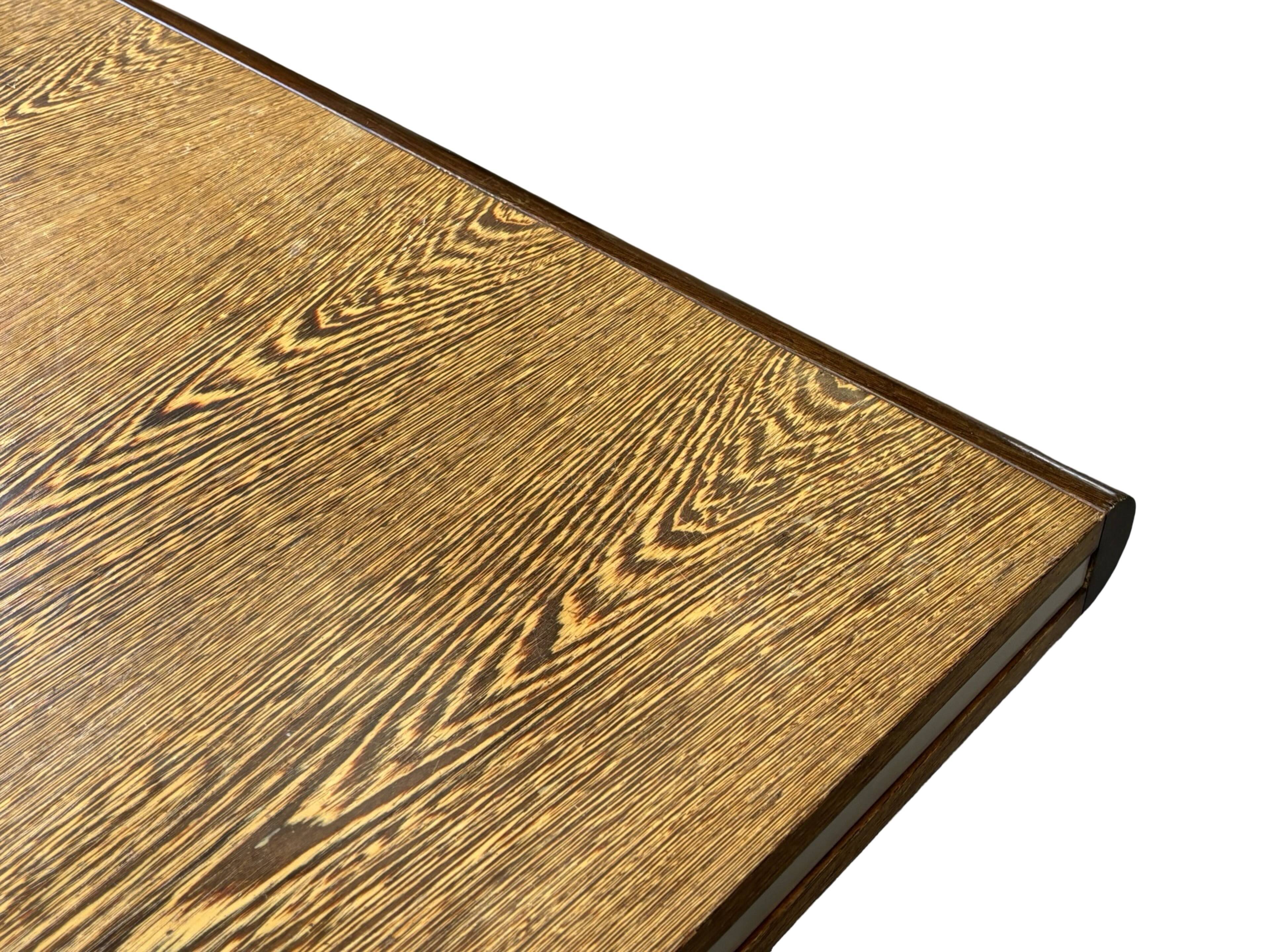 Vintage executive desk - large desk wenge 70s design