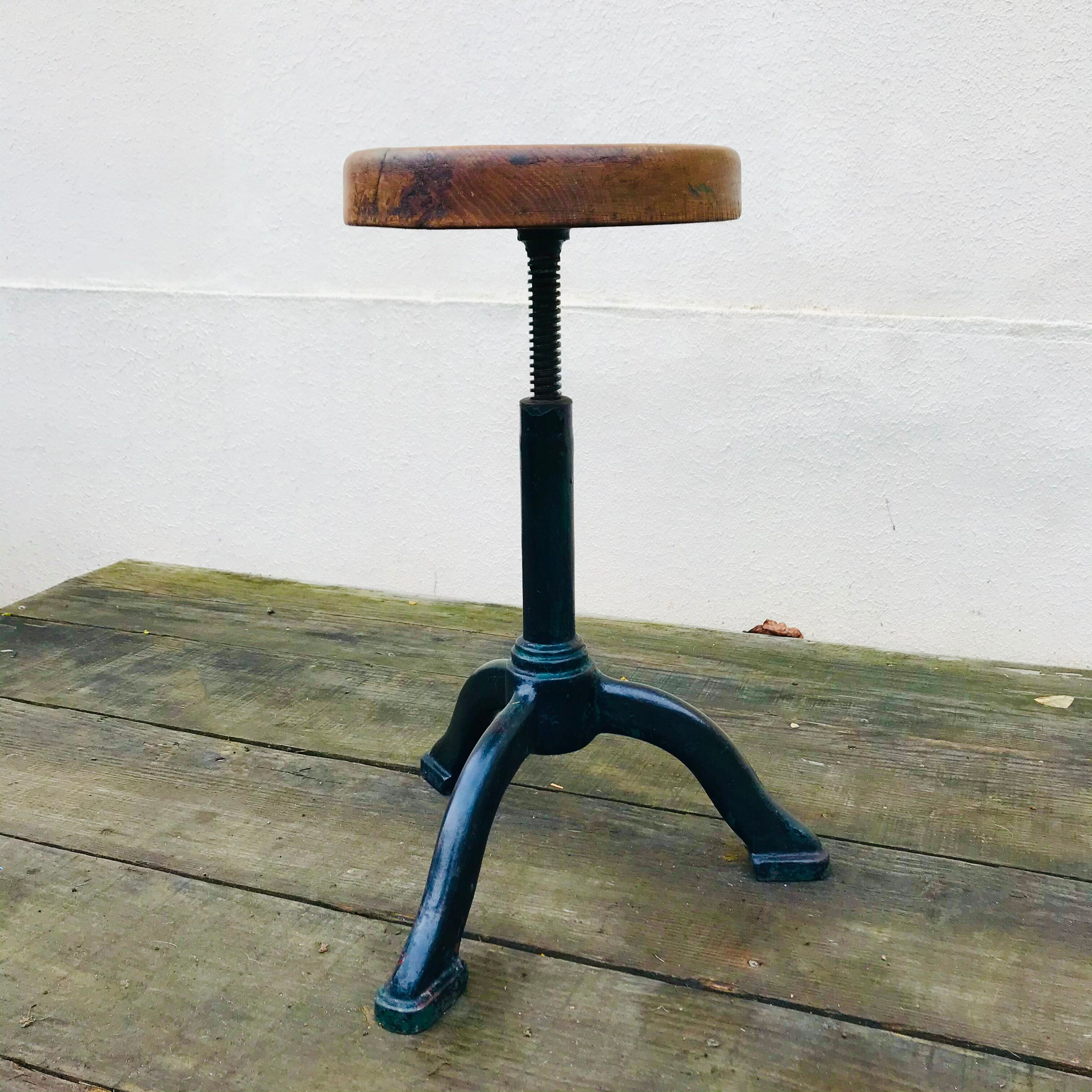 Former 1920s watchmaker adjustable stool