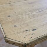 Antique wooden farmhouse table with drawer – 19th / early 20th century