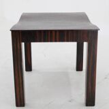 1930s Funkcionalist Beech Stool in Macassar Veneer, Czechoalsovakia