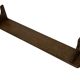 Vintage book shelf wall rack 1970s wood minimalist design