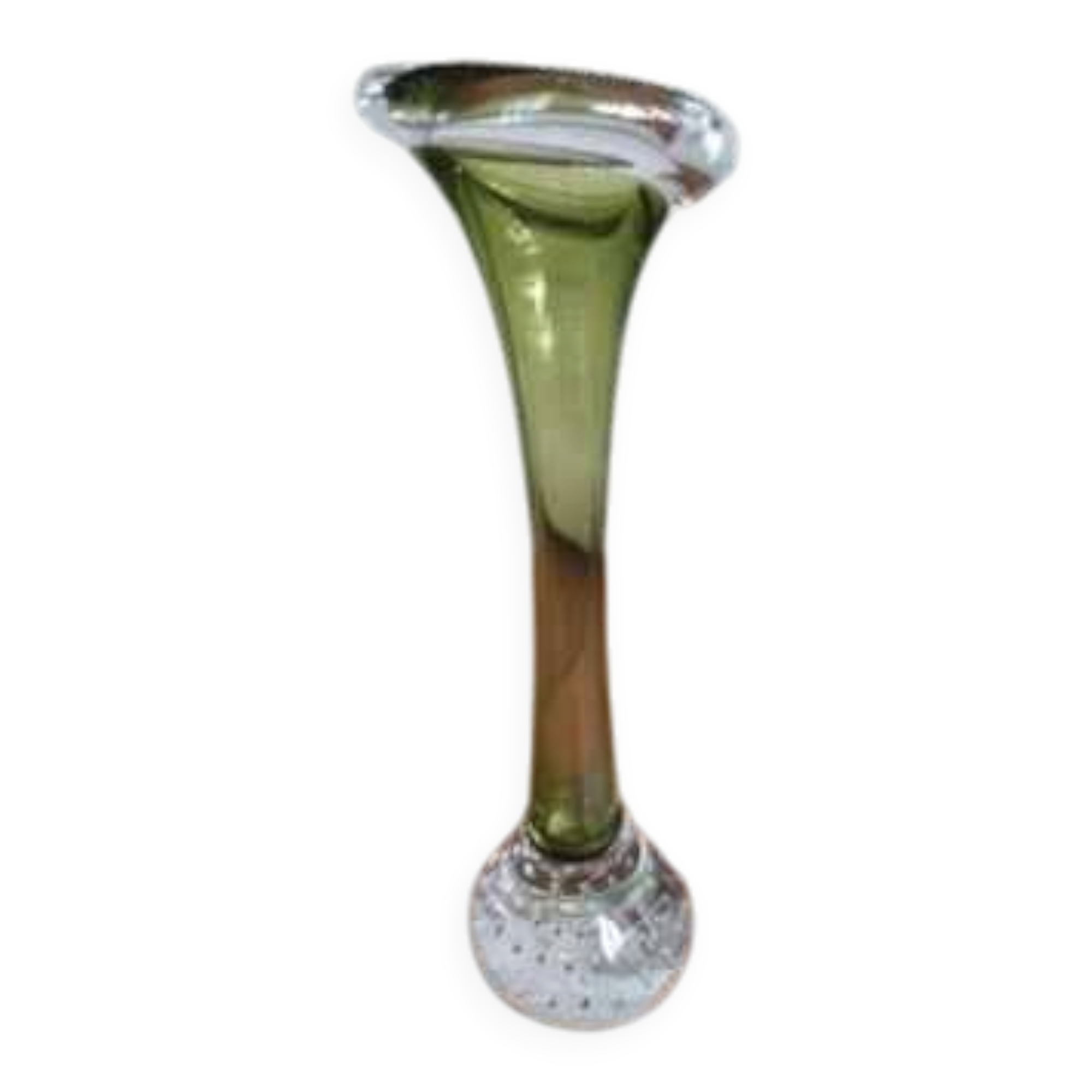 Swedish blown glass soliflore vase