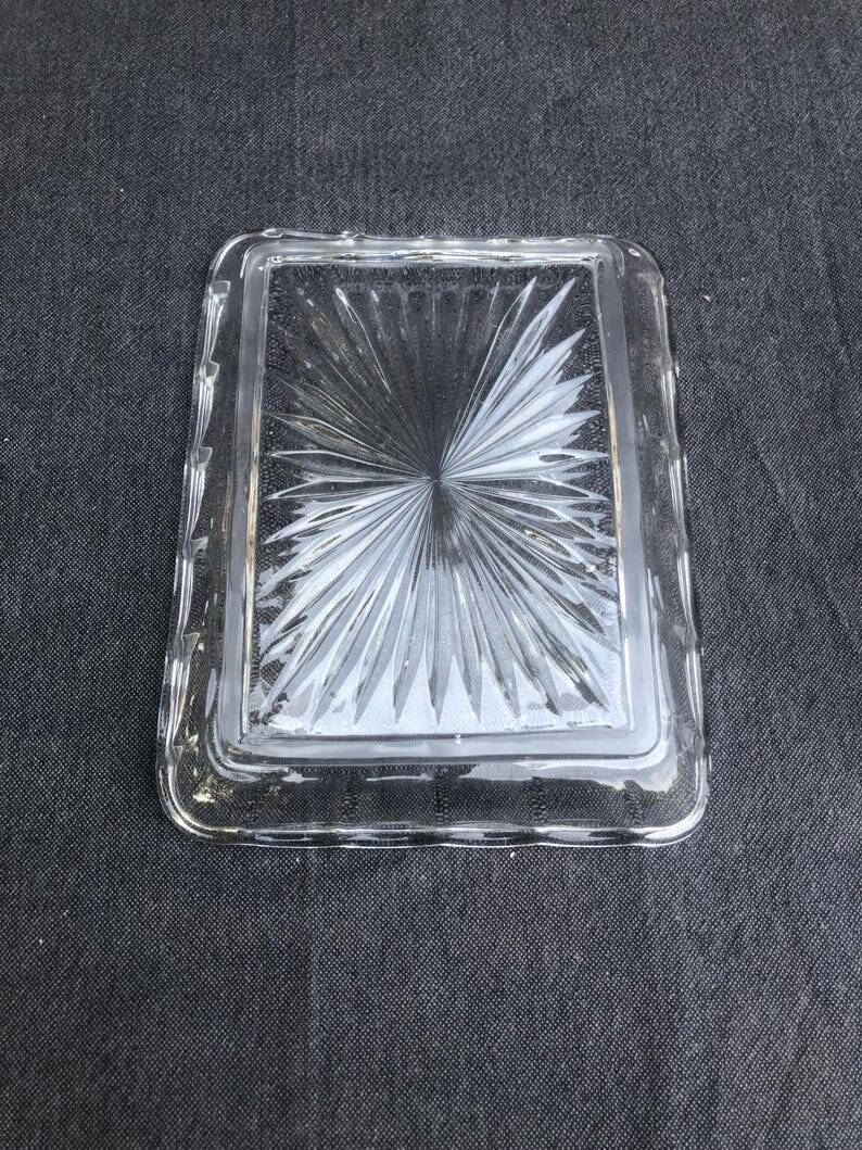 Art Deco Сrystal/Glass Cheese/butter Dome with lid, circa 1930-40, Belgium