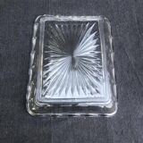 Art Deco Сrystal/Glass Cheese/butter Dome with lid, circa 1930-40, Belgium