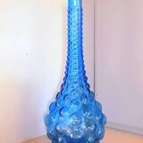 Carafe italienne Empoli bleue 1970