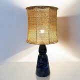 Lampe en céramique bleue