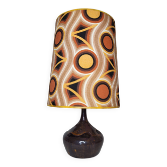 70s stoneware lamp