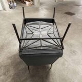 Airborne double bench seat restored foam and new fabrics + 2 matching cushions