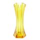 Art Deco vase, yellow crystal, designed by J. Hoffmann, Moser, Czech Republic, 1930s