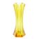 Art Deco vase, yellow crystal, designed by J. Hoffmann, Moser, Czech Republic, 1930s